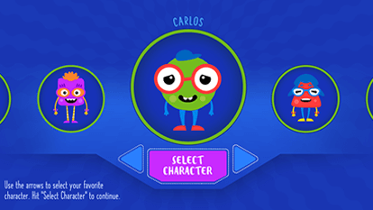 Start With Hello character selection screen