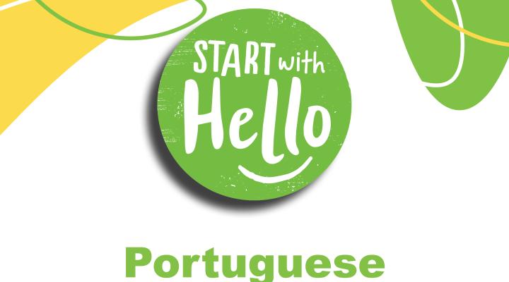 Start With Hello Middle and High School Presentation (Portuguese)