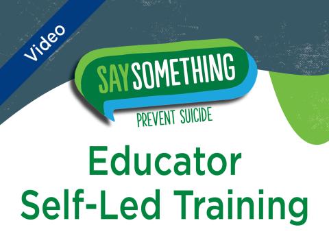 Prevent Suicide Educator Training Video